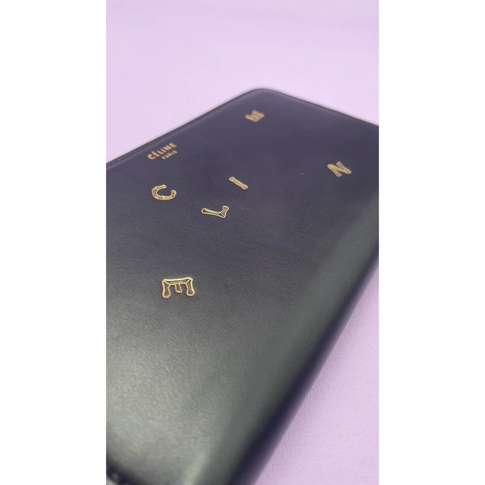 Celine Black Leather “ABC” Wallet - Picture 4 of 9